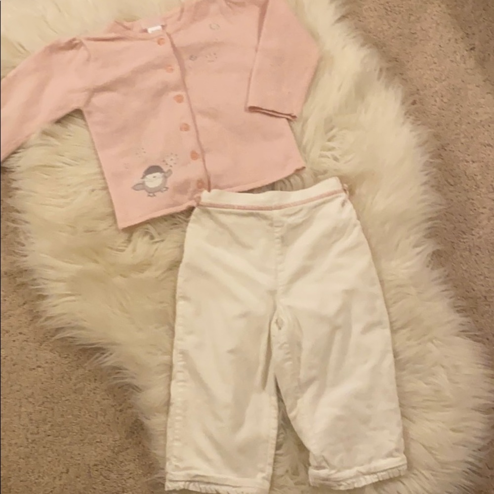 Janie & Jack Winter Outfit w/Bonus Knit Earmuffs